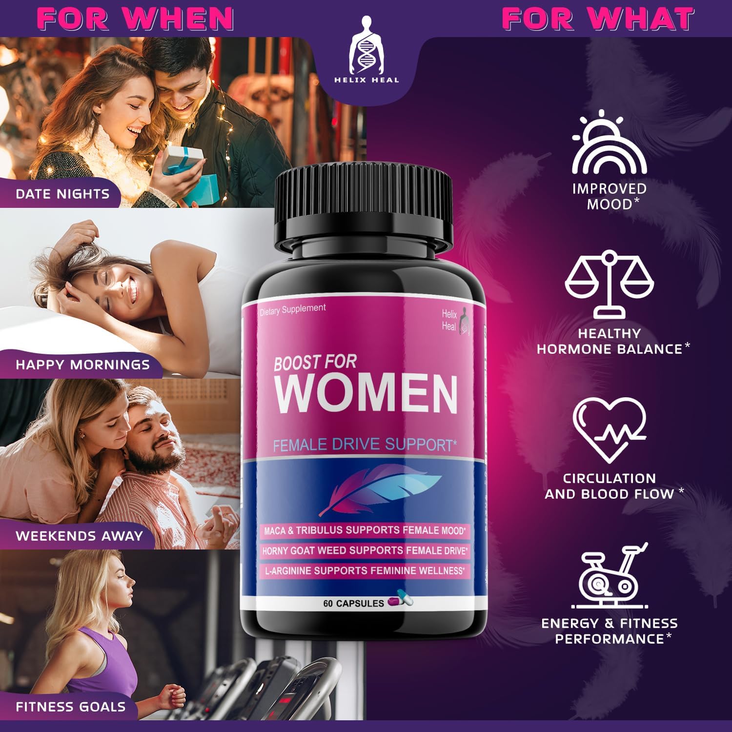 Female Libido Booster – Fast Acting Arousal & Hormone Support