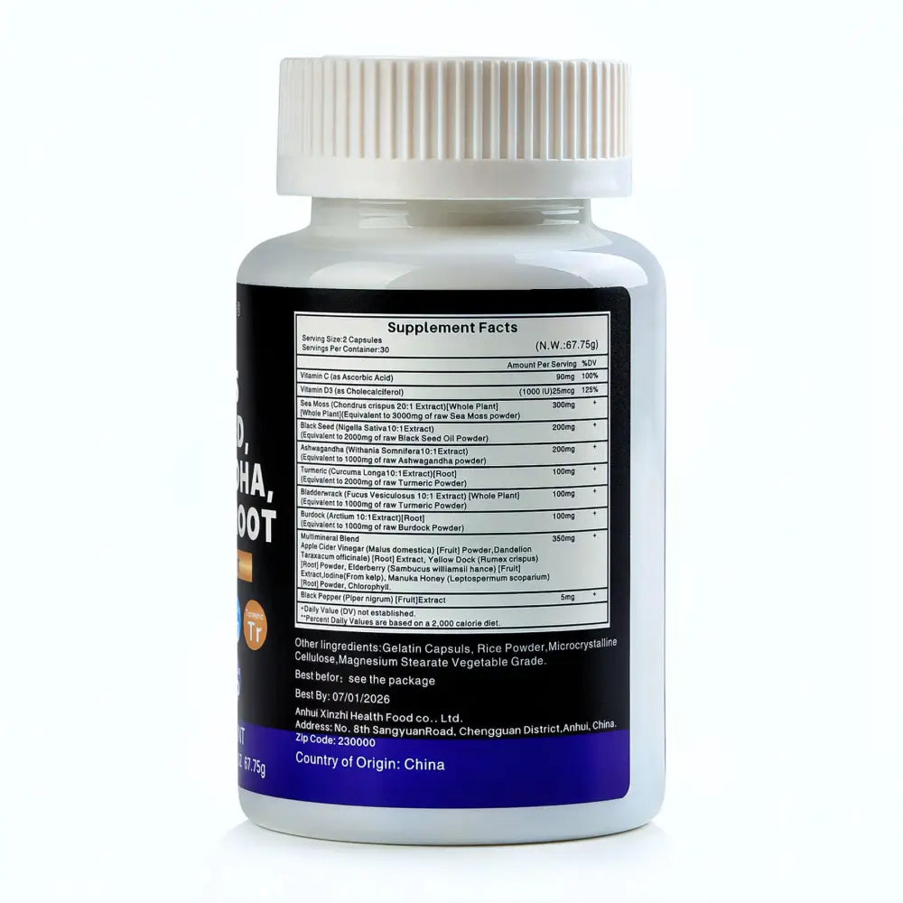 Sea Moss and Black Seed Oil 60 Capsules