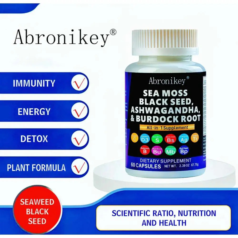 Sea Moss and Black Seed Oil 60 Capsules